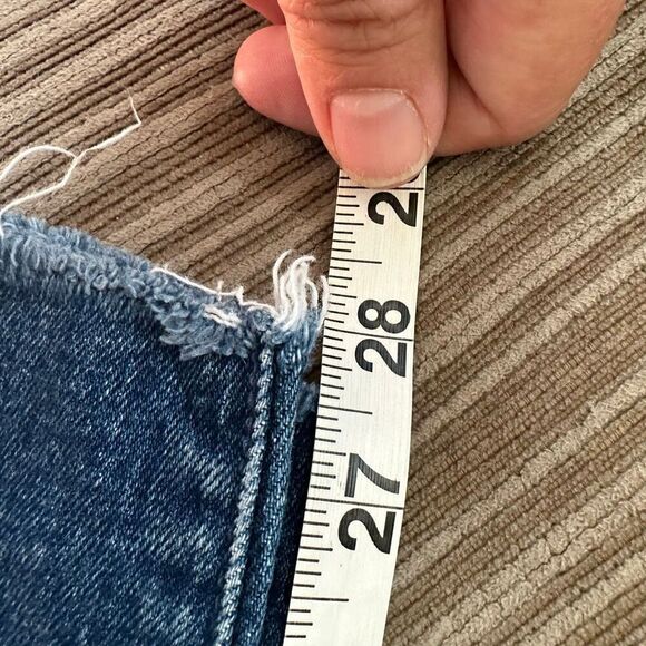 Mother high waisted ankle fray looker jeans 27 distressed - Picture 12 of 12